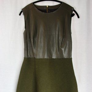 Zara vegan leather dress